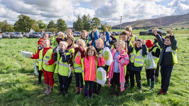 Group of children at the sponsorship event